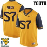 Youth West Virginia Mountaineers NCAA #57 Adam Pankey Gold Authentic Nike Stitched College Football Jersey XW15G27ID